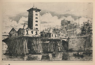La Pompe Notre-Dame 9th State by Charles Meryon