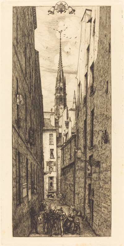 Chantrey Street, Paris by Charles Meryon