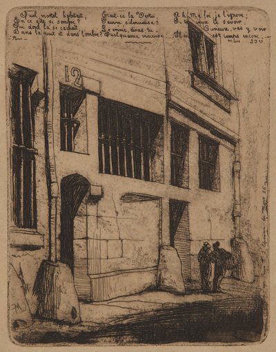 The Street of Bad Boys - 1854 by Charles Meryon