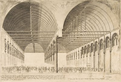 The Antechamber of the Palais de Justice by Charles Meryon