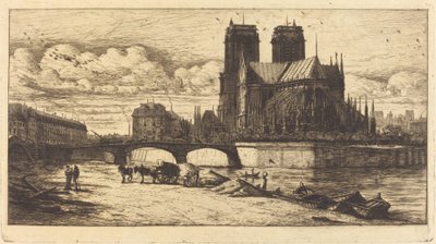 The Apse of the Cathedral of Notre-Dame, Paris by Charles Meryon