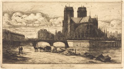 The Apse of the Cathedral of Notre Dame, Paris by Charles Meryon