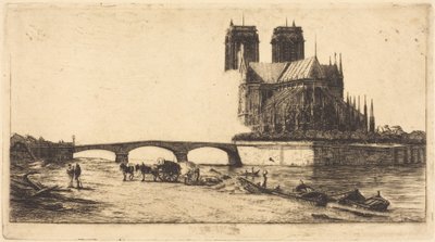 The Apse of Notre-Dame, Paris by Charles Meryon