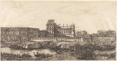 The Old Louvre, from a Painting by Zeeman, 1651 by Charles Meryon