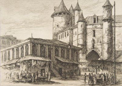Le Grand Châtelet, Paris by Charles Meryon