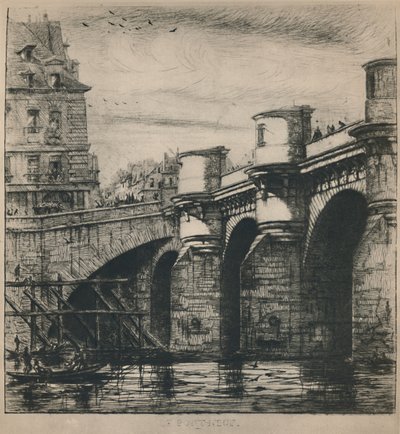 Le Pont-Neuf 8th State, 1853 by Charles Meryon