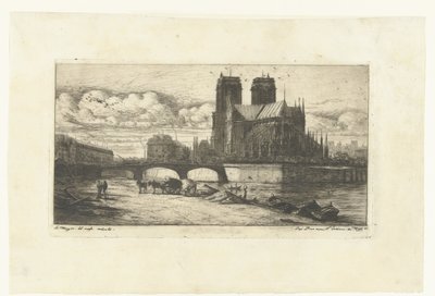 Notre-Dame in Paris (series title: Eaux-Fortes sur Paris) by Charles Meryon