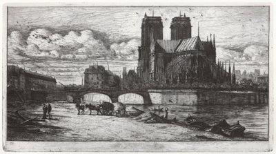 Notre Dame de Paris by Charles Meryon