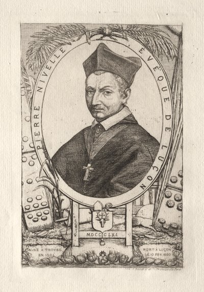 Pierre Nivelle, Bishop of Luçon by Charles Meryon