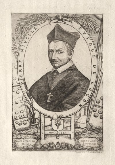 Pierre Nivelle, Bishop of Luçon by Charles Meryon