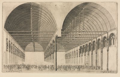 The Antechamber of the Palace of Justice, Paris by Charles Meryon