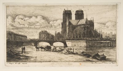 The Apse of Notre-Dame, Paris by Charles Meryon