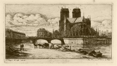 The Apse of Notre Dame, Paris by Charles Meryon