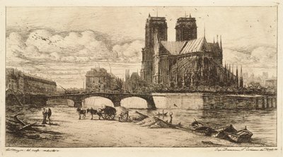 The Apse of Notre Dame, Paris by Charles Meryon