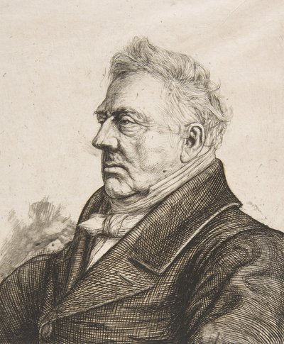 The Breton archaeologist Louis Jacques Marie Bizeul, after a photograph by Charles Meryon