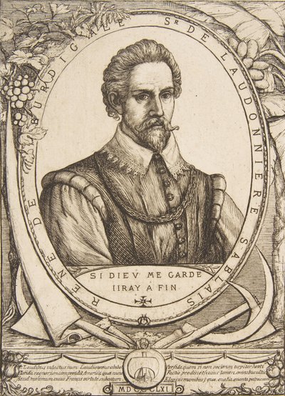 The Colonist René de Laudonnière Sablais, after van de Passe by Charles Meryon
