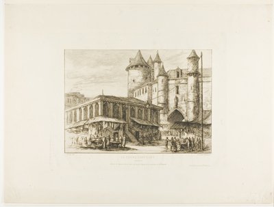 The Grand Châtelet, Paris, c. 1780 (after an earlier drawing) by Charles Meryon