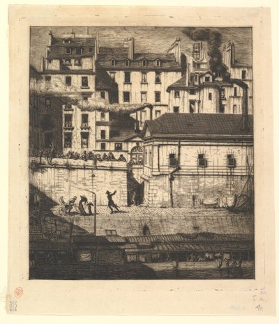 The Mortuary, Paris by Charles Meryon
