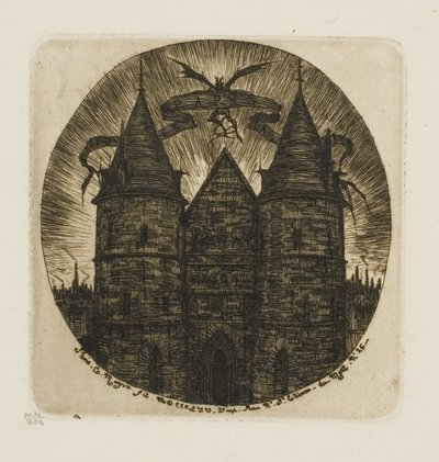 The Old Gate of the Palace of Justice, Paris by Charles Meryon