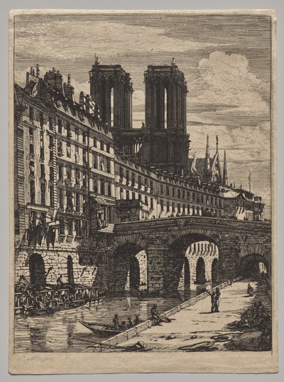 The Petit Pont by Charles Meryon