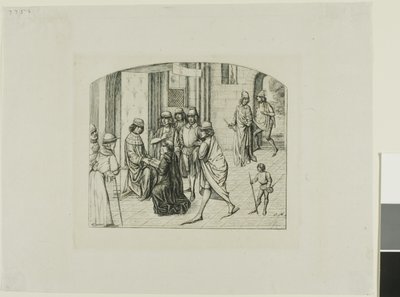 The Printer Valère Maxime being Presented to King Louis XI by Charles Meryon