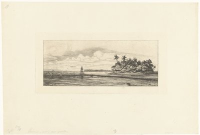 Fishermen at the Wallis Islands in the Pacific Ocean by Charles Meryon