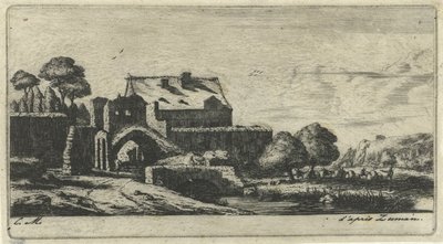 Watermill by River Near Saint-Denis by Charles Meryon