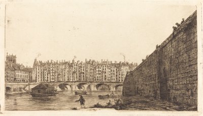 The Pont-au-Change, Paris, circa 1784 by Charles Meryon after Victor Jean Nicolle