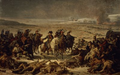 After the Battle of Eylau, 9th February 1807 by Charles Meynier