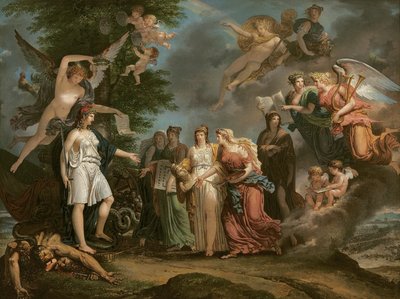 France triumphant encouraging the Sciences and the Arts during the war, 1794 by Charles Meynier