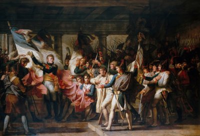 Marshal Ney and the Soldiers of the 76th Regiment of the Line Retrieve Their Colors from the Arsenal by Charles Meynier