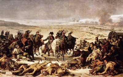 Napoleon on the Battlefield of Eylau, 9 February 1807 by Charles Meynier