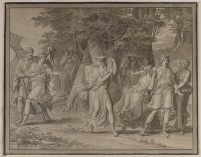 Telemachus, Urged by Mentor, Leaving the Island of Calypso by Charles Meynier