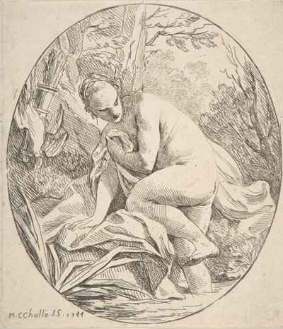 Diana at the Bath, 1744 by Charles Michel Ange Challe