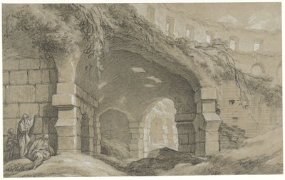 The Colosseum in Rome by Charles Michel Ange Challe