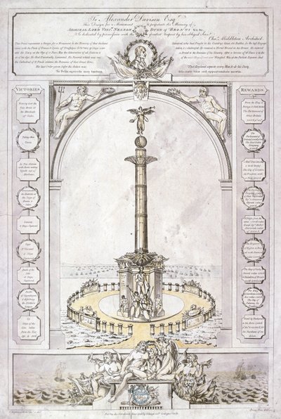 Design for a Monument to Admiral Lord Nelson in the Form of a Column by Charles Middleton
