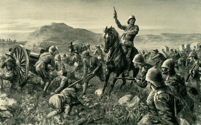 Lord Methuen Rallying His Broken Forces at Tweebosch by Charles Mills Sheldon
