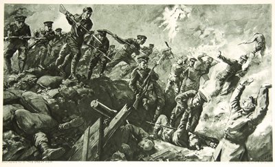 The Capture of the German Trenches at Neuve Chapelle by Charles Mills Sheldon