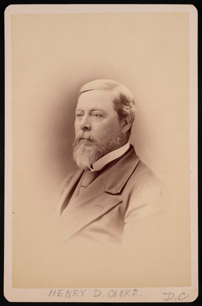 Portrait of Henry David Cooke 1825-1881 by Charles Milton Bell