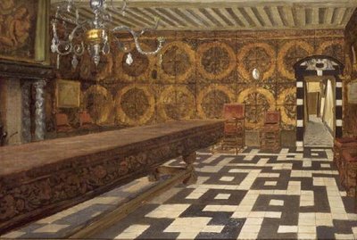 A Room in the Musee Plantin, Antwerp by Charles Napier Hemy