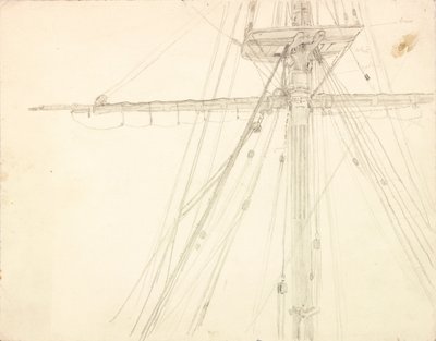 Mast and Rigging (detail) by Charles Napier Hemy