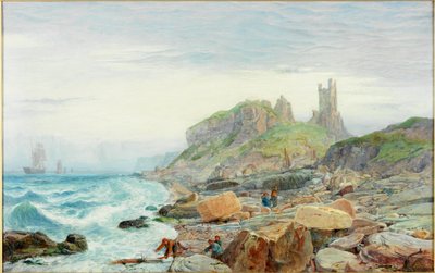Ruin of a Northumbrian Keep by Charles Napier Hemy