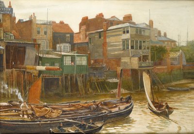 The Thames at Cold Harbour, Blackwall, 1896 by Charles Napier Hemy