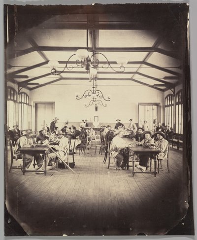 Imperial Asylum of Vincennes, Game Room by Charles Nègre
