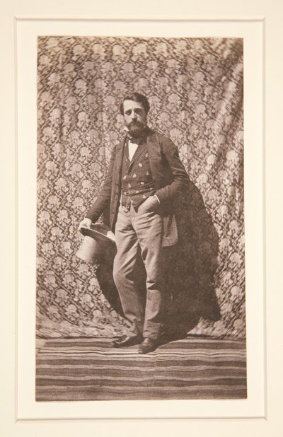 Portrait of a Standing Man with a Hat by Charles Nègre