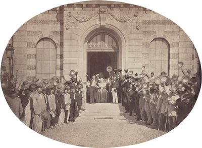 Imperial Asylum of Vincennes: August 15, Salute to the Emperor by Charles Nègre