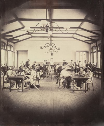 Imperial Asylum of Vincennes, Game Room by Charles Nègre