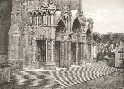 Cathedral of Chartres - South Porch 12th Century by Charles Nègre