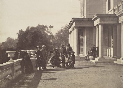 Lord Brougham and His Family, Cannes by Charles Nègre