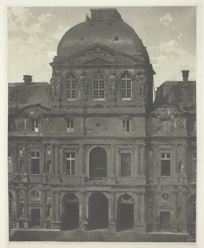 Paris: Pavilion of the Clock, the Louvre by Charles Nègre